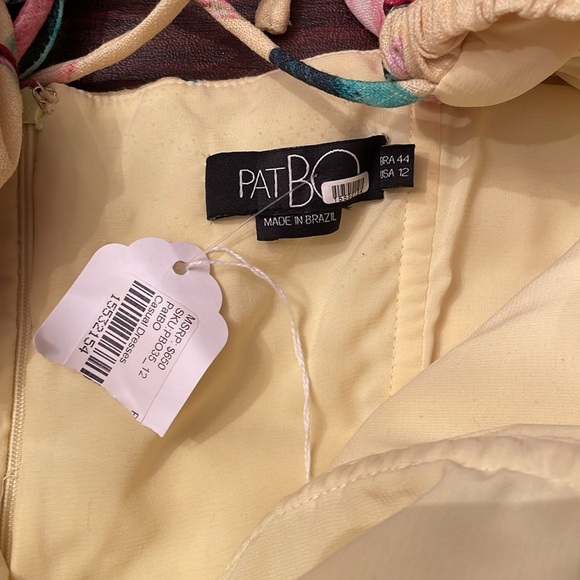 PatBO Pink, Yellow and Green Puff Sleeve Mini Sundress - Picture 10 of 11